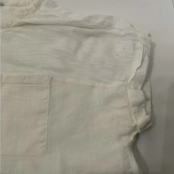 3 Lucky Brand Tops Blouses Sz M Red White & Blue - Picture 6 of 13